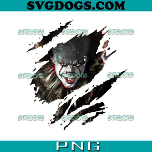 Pennywise Ripped PNG, Pennywise Stephen King PNG, Halloween Horror PNG