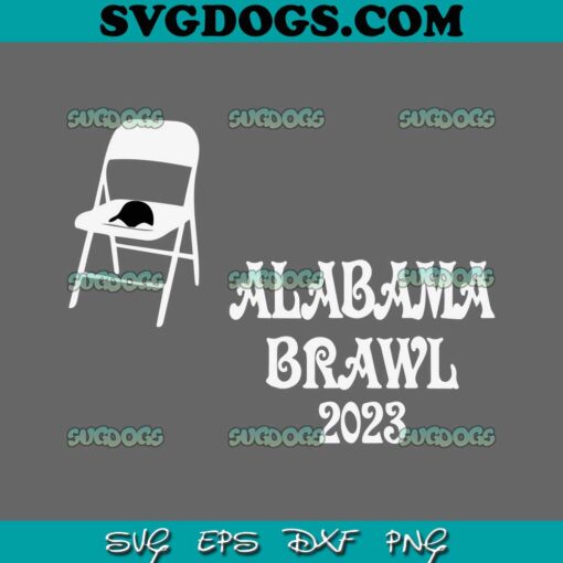 Alabama Brawl SVG PNG, Folding Chair SVG, A Mass Brawl Breaks Out On Alabama SVG PNG EPS DXF