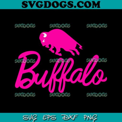 Buffalo Charging Pink Bison SVG PNG, NY New York 716 Pride Cute BUF SVG, Buffalo SVG PNG EPS DXF