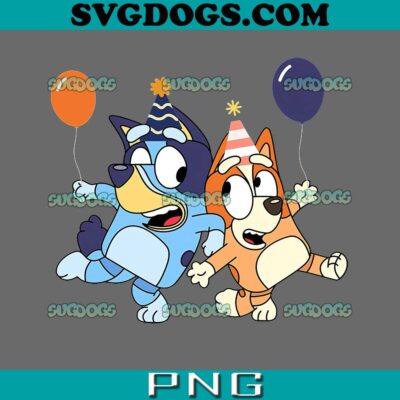 Bluey And Bingo Birthday PNG #1