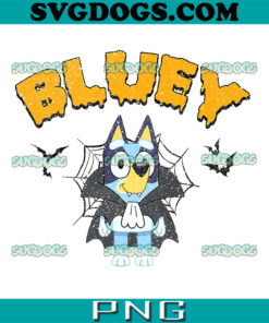 Bluey Halloween PNG, Bluey Trick Or Treat PNG, Bluey Dracula Halloween PNG