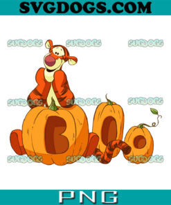 Halloween Tigger Boo Pumpkins PNG, Tigger Boo PNG, Halloween PNG
