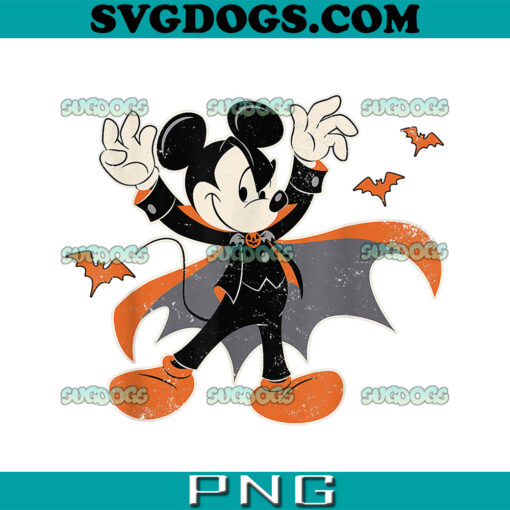 Disney Mickey Mouse Spooky Dracula PNG, Vampire Costume Halloween PNG, Halloween Masquerade PNG