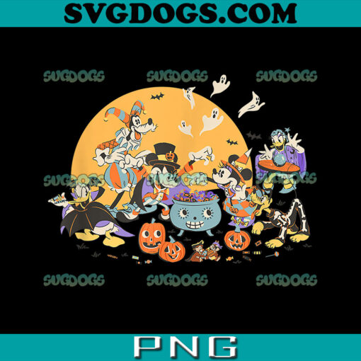 Disney Mickey And Friends Halloween PNG, Mickey Mouse And Friends PNG, Disney Halloween PNG