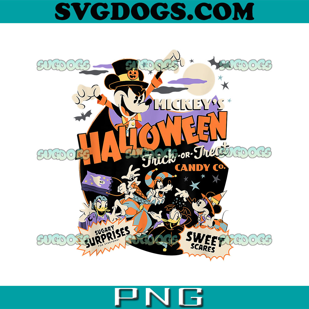 Disney Mickey Is Halloween Trick or Treat Candy Co PNG, Halloween PNG, Candy PNG