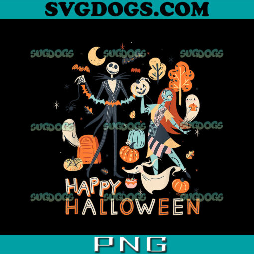 Jack And Sally Halloween PNG, Disney The Nightmare Before Christmas PNG, Jack And Sally PNG