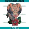 Get A Grip Heart Tattoo Lady Flower PNG