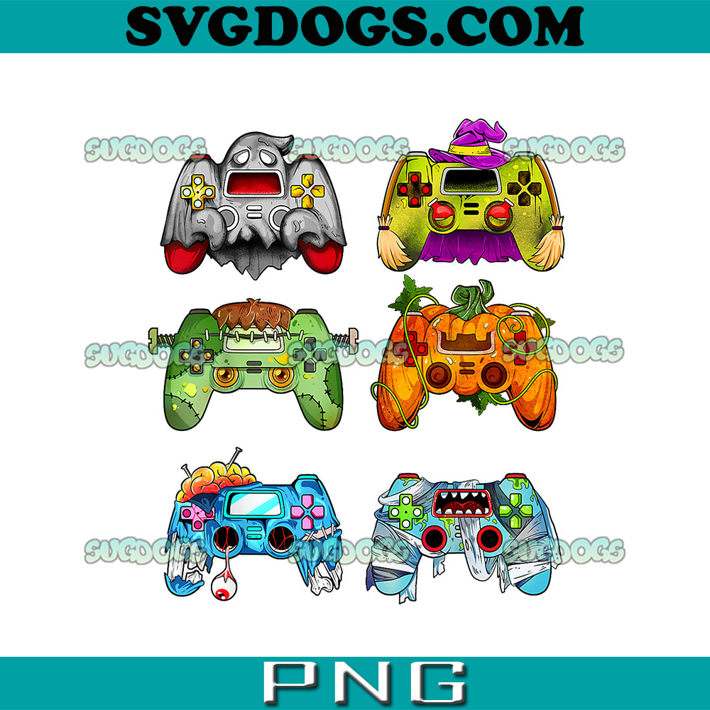Halloween Pumpkin Witch Gaming Controllers Zombie PNG, Gaming Controllers Halloween PNG, Zombie Gaming Controllers PNG