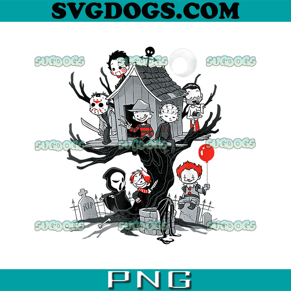 Horror Clubhouse In Park Spooky Season PNG, Halloween PNG, Horror Movies Character PNG