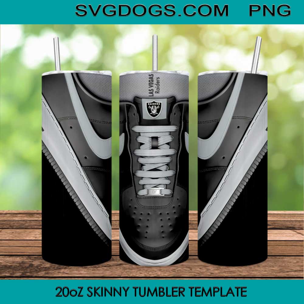Las Vegas Raiders 20oz Skinny Tumbler Template PNG, Las Vegas Raiders Logo NFL Tumbler Template PNG File Digital Download