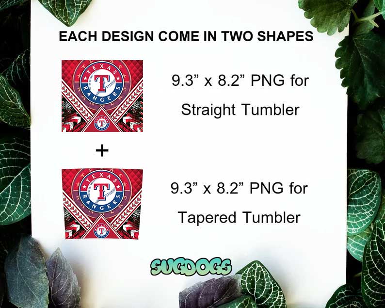 Texas Rangers 20oz Skinny Tumbler Template PNG, MLB Logo Texas Rangers Tumbler Template PNG File Digital Download