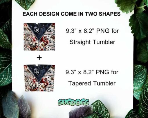 Scream 20oz Skinny Tumbler Template PNG, Ghostface Tumbler Template PNG File Digital Download