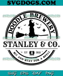Doodle Brewery Stanley Co SVG PNG, Personalized Doodle SVG, Dog Halloween SVG PNG EPS DXF