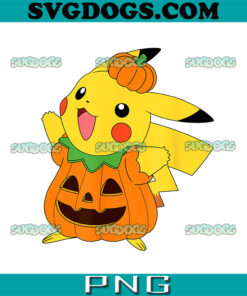 Pokemon Halloween PNG, Pikachu Pumpkin PNG, Pokemon Pumpkin PNG