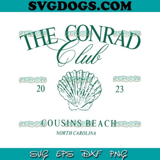 The Conrad Club SVG PNG, Team Jeremiah Club SVG, Cousins Beach SVG PNG EPS DXF
