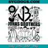 Retro Jonas Brothers SVG PNG, Jonas Brothers World Tour 2023 SVG, Jonas Brothers The Album SVG PNG EPS DXF