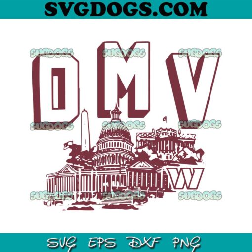 Washington Commanders DMV SVG PNG, NFL Team SVG, Washington Commanders SVG PNG EPS DXF