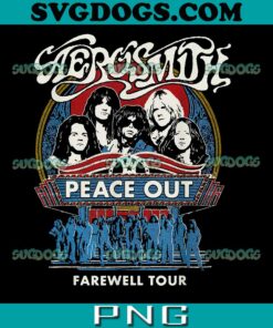 Aerosmith Farewell PNG, Aerosmith Peace Out PNG, American Rock Band PNG