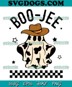 Boo Jee Cow Boy Ghost Halloween SVG PNG, Boo Haw Cowboy Ghost Halloween SVG, Western Cowboy Ghost SVG PNG EPS DXF