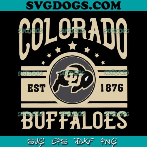 Colorado Buffaloes Football Est 1876 SVG PNG, University Of Colorado SVG, Prime Coach SVG PNG EPS DXF