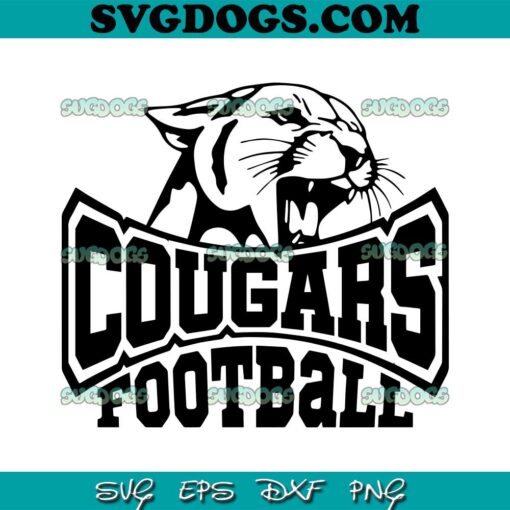 Cougars Football SVG PNG, Cougars SVG, Football SVG PNG EPS DXF