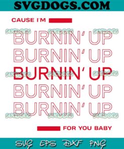 Cause I'm Burnin' Up For You Baby SVG PNG, Love You SVG, Valentines SVG PNG EPS DXF