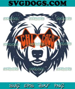 Chicago Bears Retro Style Bears Football SVG, Sport SVG PNG DXF EPS