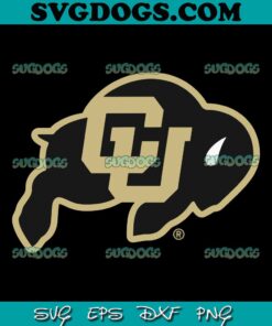 Colorado Buffaloes Icon Black Officially Licensed SVG PNG, Colorado Buffaloes SVG PNG EPS DXF