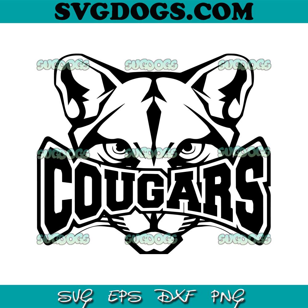 Cougars SVG PNG, Cougars football SVG, Cougars mascot SVG PNG EPS DXF