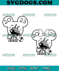 Let's Cruise Trip Bundle SVG PNG, Family Vacation SVG, Disney Magical Kingdom SVG PNG EPS DXF