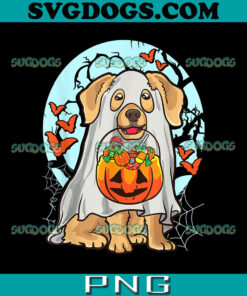Cute Halloween Dog Ghost PNG,  Trick Treat Pumpkin PNG,  Dog Halloween Pumpkin PNG