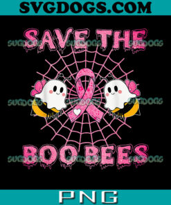 Cute Save The Boo Bees PNG, Halloween Breast Cancer Pink Ribbon PNG, Bees  Breast Cancer PNG