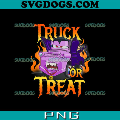 Pixar Cars Halloween Vampire Truck Or Treat PNG, Vampire Mater PNG, Cars Halloween PNG