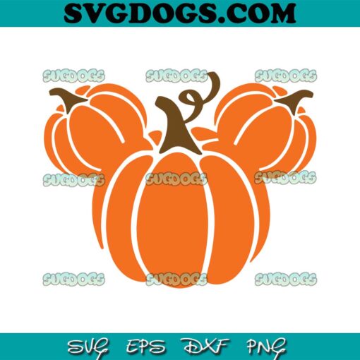 Halloween Pumpkin Mouse Head SVG PNG, Trick Or Treat SVG, Spooky Vibes SVG PNG EPS DXF