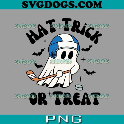 Hat Trick or Treat PNG, Hilarious Hockey Halloween Family PNG