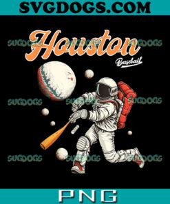 Houston Texas Baseball Astronaut PNG, Houston Texas PNG, Baseball Founded Houston PNG