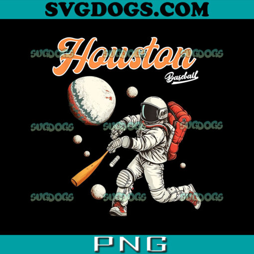 Houston Texas Baseball Astronaut PNG, Houston Texas PNG, Baseball Founded Houston PNG