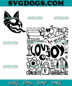 Lovejoy Doodle Art Lyric Album SVG PNG, Lovejoy SVG PNG EPS DXF