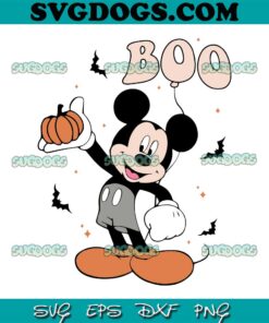 Mickeys Halloween Boo Party SVG PNG, Boo Mickey Mouse SVG, Disney Halloween SVG PNG EPS DXF