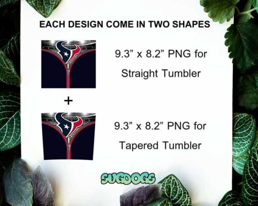 Houston Texans Zipper 20oz Skinny Tumbler Template PNG, NFL Houston TexansTumbler Template PNG File Digital Download