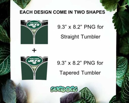 New York Jets Zipper 20oz Skinny Tumbler Template PNG, Ny Jets Tumbler Template PNG File Digital Download