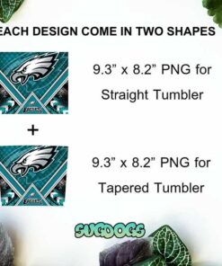 Eagles 20oz Skinny Tumbler Wrap, Philedalphia Eagles Tumbler Template PNG File Digital Download 1