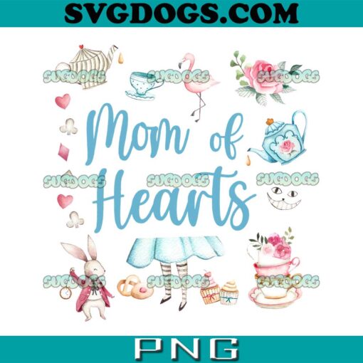 Mom of Hearts for Alice in Wonderland Birthday PNG, Birthday girl PNG