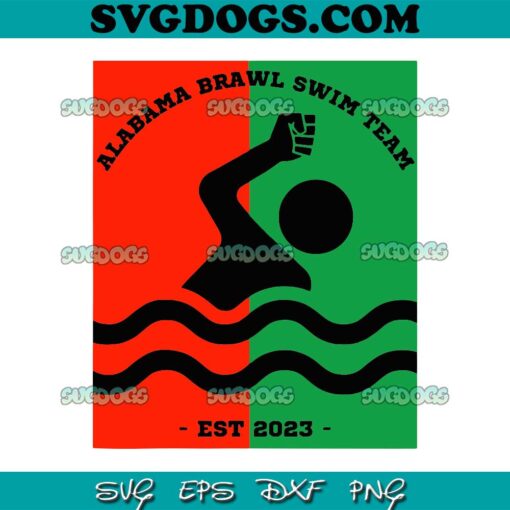 Montgomery Alabama Brawl SVG PNG, Alabama Brawl Swim Team Est 2023 SVG, Alabama Folding SVG PNG EPS DXF