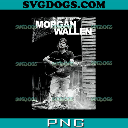 Official Morgan Wallen Guitar PNG, Country Music PNG, Retro Western Music PNG