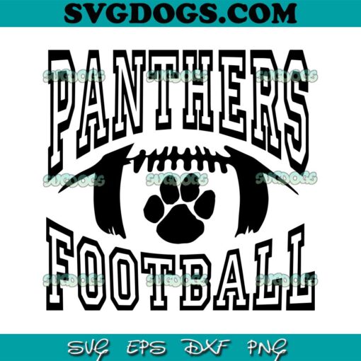 Panthers Football SVG PNG, Panthers SVG, Paw Sports Jersey SVG PNG EPS DXF