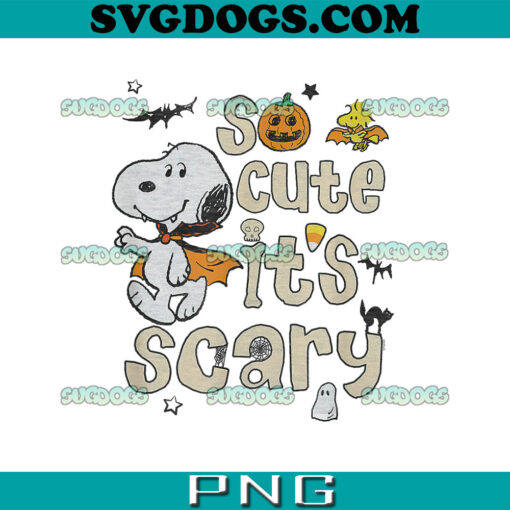 Peanuts Halloween PNG, Snoopy So Cute Scary PNG, Snoopy Halloween PNG