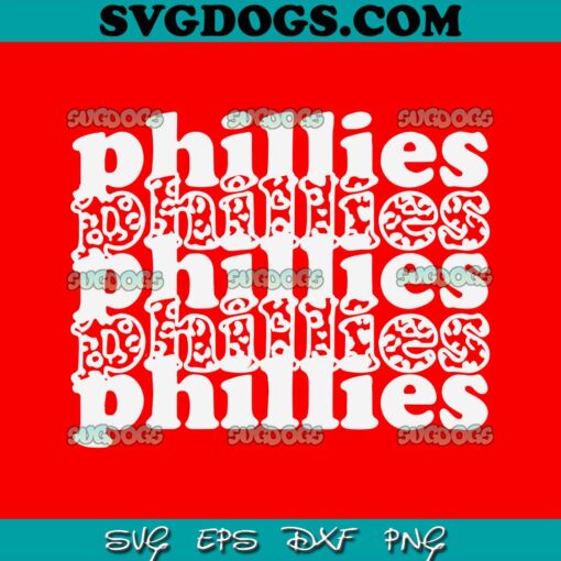 Phillies SVG PNG, Philladelphia Phillies SVG PNG EPS DXF