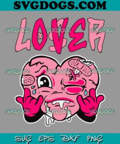 Pink Loser Lover SVG PNG, Pink Drip Heart Matching Outfit SVG, Trending SVG PNG EPS DXF