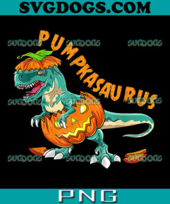 Pumpkasaurus T Rex Dinosaur Pumpkin PNG, Funny Halloween PNG